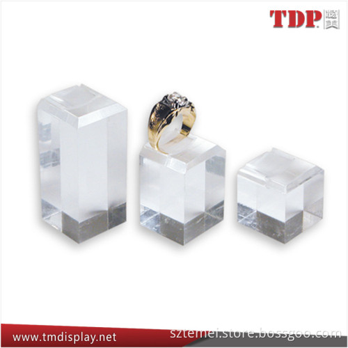 High Transparent Acrylic Finger Ring Display Base Shenzhen Supplier